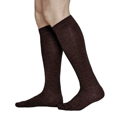 Afbeelding van VITSOCKS Hoge Merino wollen sokken, 80% warm, heren, knielang, voor de winter, Bruin