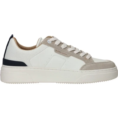 Afbeelding van Björn Borg Sneakers laag, Heren, Maat: 41, White Imitatieleer/ textiel