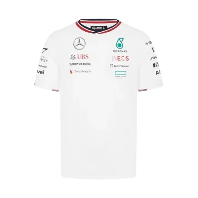 Afbeelding van Mercedes Teamline Shirt Wit 2024 M Lewis Hamilton George Russel Formule 1