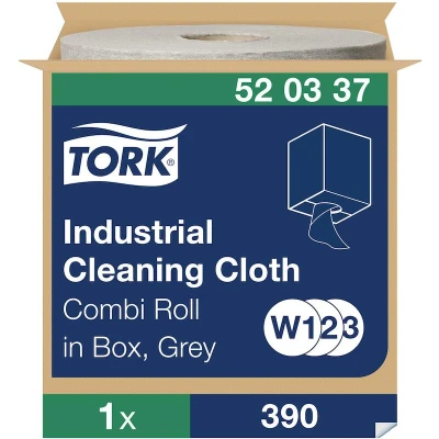 Afbeelding van Tork premium 520 werkdoek 1 lgs grijs 148 mtr x 32 cm rol à 390 vel (520337)