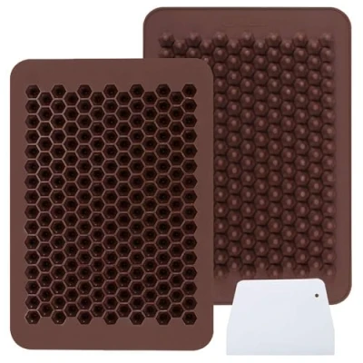 Afbeelding van Webake Set van 2 mini siliconen chocoladevormen voor taartdecoratie