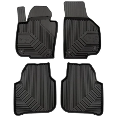 Afbeelding van M MOTOS Rubberen vloermatten voor Skoda Superb II 2008 2015 Verbeter je reiscomfort met de zwarte antislipmat Auto nr. 77 automat alle weersomstandigheden, bescherming tegen vuil