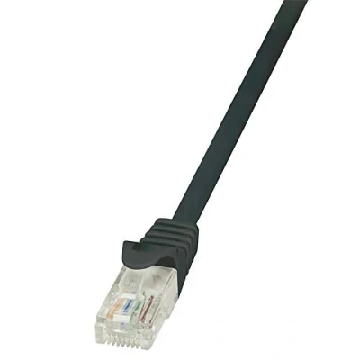 Afbeelding van LogiLink CP1013U RJ45 Netwerkkabel, patchkabel CAT 5e U/UTP 0.25 m Zwart Snagless 1 stuk(s)