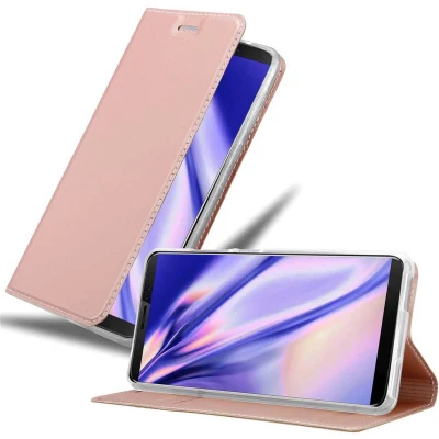 Afbeelding van Cadorabo Hoesje geschikt voor Cubot J3 PRO in CLASSY ROSE GOUD Beschermhoes met magnetische sluiting, standfunctie en kaartvakje Book Case Cover Etui
