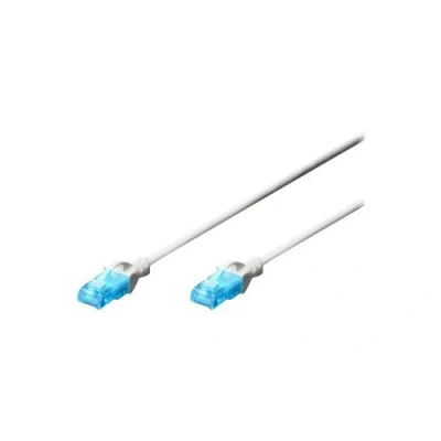 Afbeelding van DIGITUS Cat5e LAN kabel, 0,5 m, CCA netwerkkabel met RJ45, U/UTP, niet afgeschermd, compatibel Cat 6 &amp; 5, wit