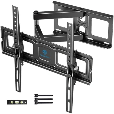 Afbeelding van TV Muurbeugel, Draaibare Beugel voor 26 60 inch LED LCD Plasma Flat &amp; Curved of scherm tot 40 kg, Max. VESA 400x400mm