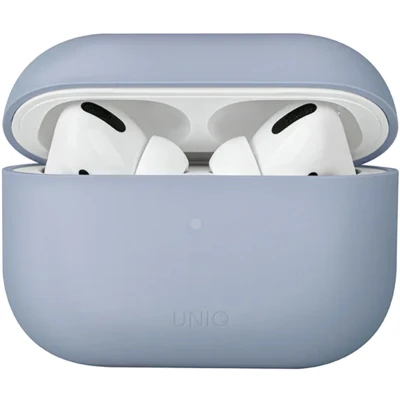 Afbeelding van Uniq Hoesje siliconen Geschikt voor AirPods Pro 2 Lino Hybrid Liquid Silicone Case blauw