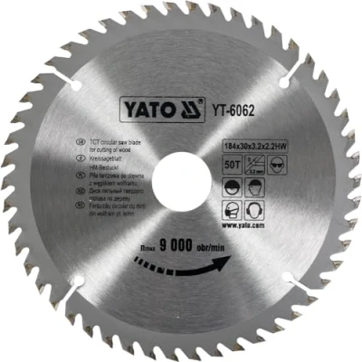 Afbeelding van YATO Cirkelzaagblad Ø184 mm 50 T binnendiameter 30