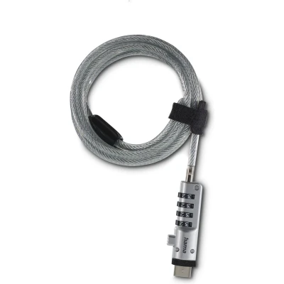 Afbeelding van Hama Laptopslot Cijferslot 40 mm USB Notebookschloss mit Zahlenkombination