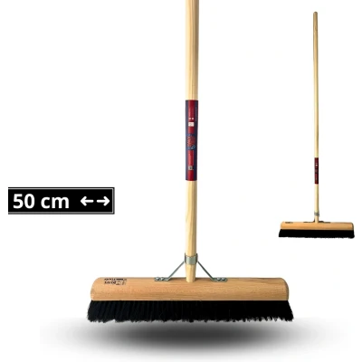 Afbeelding van Synx Tools Zaalveger 50cm Paardenhaar / Kamerveger Zachte Bezem 50 cm Bezems Binnen za