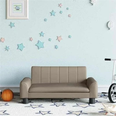Image de vidaXL Canapé pour enfants cappuccino 70x45x30 cm similicuir3196278