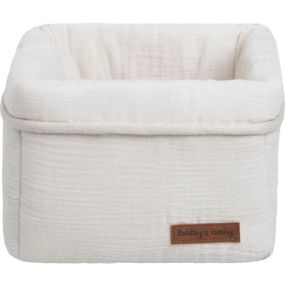 Afbeelding van Baby&#039;s Only Commodemandje Opbergmandje Commode organizer Babykamer accessoires Breeze Warm Linen 100% katoen