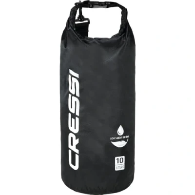 Afbeelding van Cressi Dry Premium technische tas, ultralicht, 100% waterdicht, hoge kwaliteit, uniseks, volwassenen, zwart (zwart/tek bag), 10 l