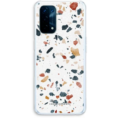 Afbeelding van Case Company® hoesje geschikt voor Oppo A93 5G Terrazzo N4 Soft Cover Telefoonhoesje Bescherming aan alle Kanten en Schermrand