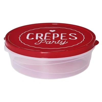 Image de Paris Prix Red Crepe Storage Box 28 cm