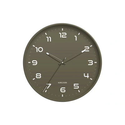 Afbeelding van Karlsson Wandklok Orgullo Army green Ø40cm