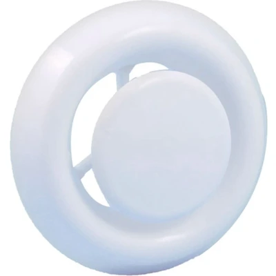 Afbeelding van Nedco afzuigventiel met klemmen Ø100 125mm 4 standen kunststof wit