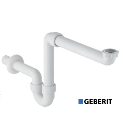 Afbeelding van Geberit ruimtebesparend wastafelsifon wit