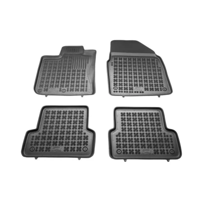 Afbeelding van REZAW PLAST 201808 Vloermatset Rubber voor en achter 4 Zwart Op maat gemaakt NISSAN: Qashqai / Qashqai+2 I