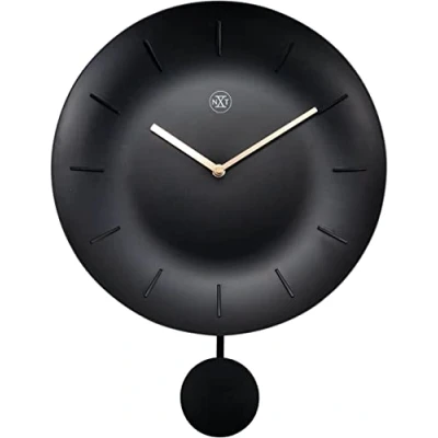 Afbeelding van Nextime Nx 7339Zw Wandklok Nxt Bowl Ø 30 Cm Zwart