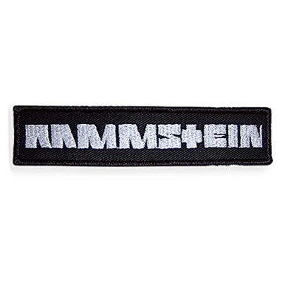 Afbeelding van Rammstein Aufnäher patch &quot;Rammstein&quot;, 12,8 x 2,9 cm, officieel product van de groep