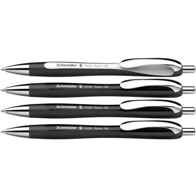 Afbeelding van Schneider Schreibgeräte 4 stuk(s) Slider Rave XB 132584 Balpen 0.7 mm Kleur inkt: Blauw N/A