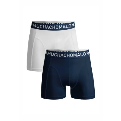 Afbeelding van Muchachomalo 2PACK Solid Boxerbriefs, Heren, Maat: XL, Blue white