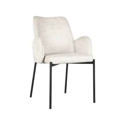 Afbeelding van Joni eetkamerstoel velvet elegance crème