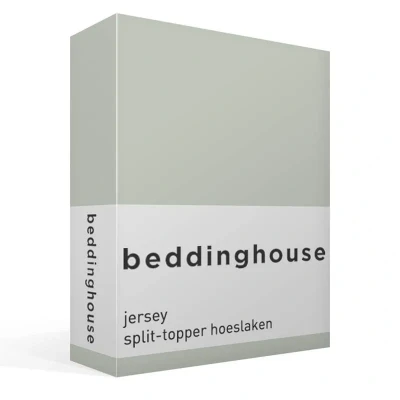 Afbeelding van Beddinghouse Jersey Splittopper Hoeslaken 160x200/220 Grijsgroen