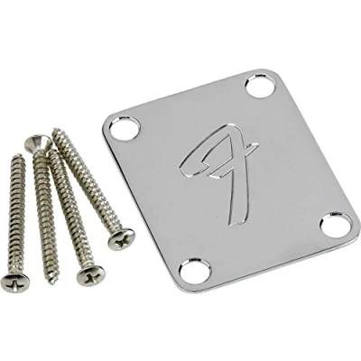 Afbeelding van Fender Neckplate 70&#039; F Style 2,5&quot; x 2&quot; 4 Loch Gitaaronderdeel