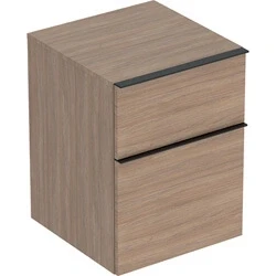 Afbeelding van Geberit iCon zijkast met 2 laden, eiken 450 x 600 476