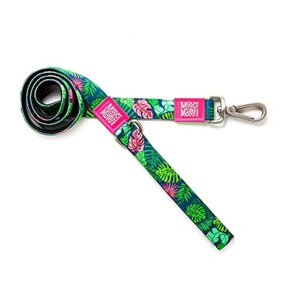 Afbeelding van Max &amp; Molly Korte Lijn Tropical Maat L: 120 cm lang, 25 mm breed