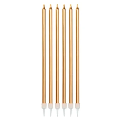 Afbeelding van Folat Kaarsenset Brons Metallic 15 cm 16 stuks