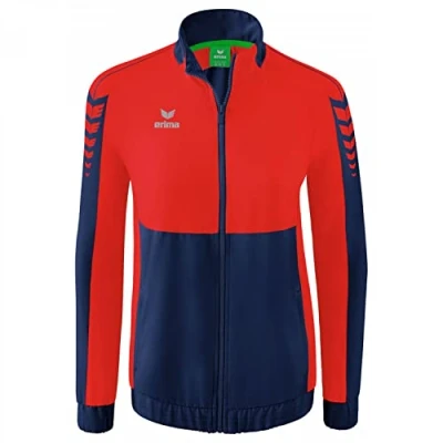 Afbeelding van Erima Six Wings presentatiejack dames new navy/rood