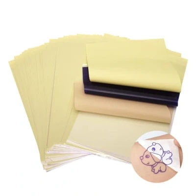 Afbeelding van ATOMUS 50 vellen thermisch carbon transferpapier voor tattoo printers, A4 formaat, machine