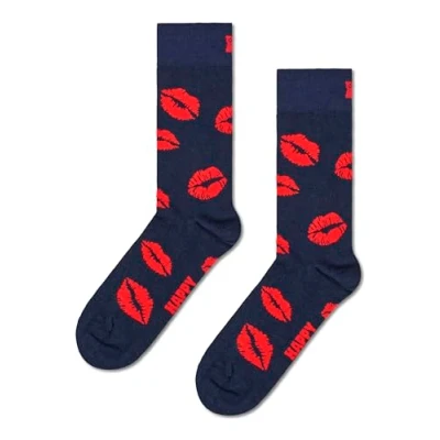 Afbeelding van Happy Socks Kisses Unisex Sokken, Maat: 36 40, Navy