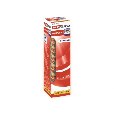 Afbeelding van Plakband Tesa film 19mmx10m transparant 8 rollen