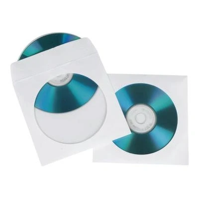 Afbeelding van Hama Cd/Dvd Protection Sleeves Papier Wit 100 Stuks