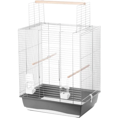 Afbeelding van Interzoo vogelkooi Big Ara zilver/grijs Gebr. de Boon