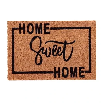 Afbeelding van Relaxdays deurmat &#039;home sweet home&#039; met tekst kokosmat 60x40 cm natuur