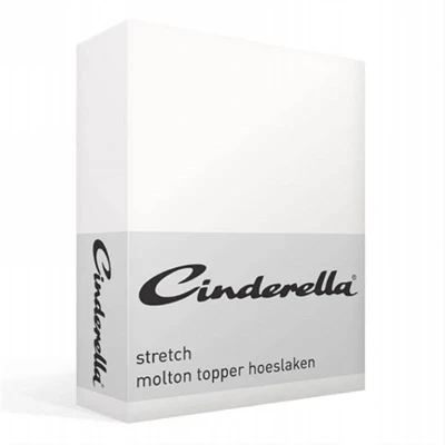 Afbeelding van Cinderella Molton topper hoeslaken tot 15 cm matrashoogte 140x200/210 Wit