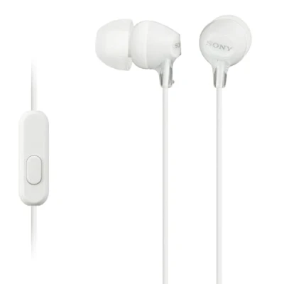 Image de Sony MDR EX15APW Ecouteurs Intra auriculaires avec Microphone Blanc