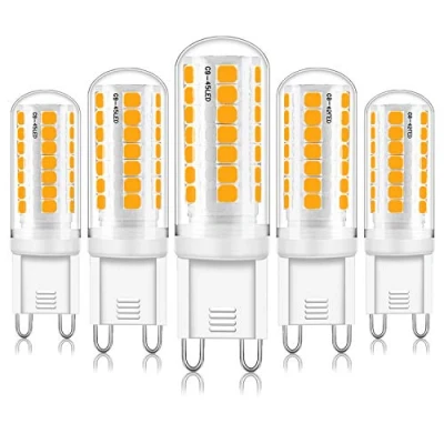 Afbeelding van YUIIP Ledlampen, G9, 3 W, dimbaar, vervangt 40 33 28 halogeen, warm wit 3000 K, flikkervrij, 340 lm, AC 220 240 V, energiebesparend en duurzaam, 5 stuks