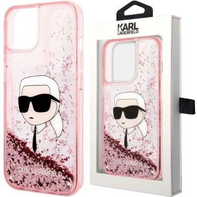 Afbeelding van Karl Lagerfeld KLHCP14MLNKHCP iPhone 14 Plus 6.7 roze/roze hardcase Glitter Head