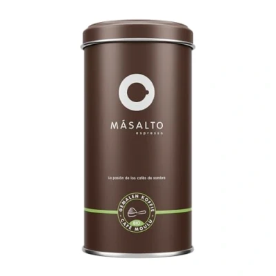 Afbeelding van Másalto Espresso BIO Gemalen Koffie Specialty Coffee Duurzaam 100% recycleerbaar Ambachtelijk Belgisch gebrand 250 gram