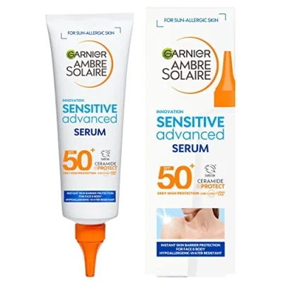 Afbeelding van Garnier, Zonnecrème, Ambre Solaire Sensitive Advanced expert+ (Zonnecrème gezicht, SPF 50, 125 ml, 161 g)