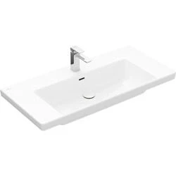 Afbeelding van Villeroy &amp; Boch Subway 3.0 meubelwastafel wit ceramic+ (100 x 47 cm) 1