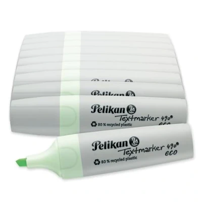Afbeelding van Pelikan Set van 10 markeerstiften 490 Eco pastelgroen 823456