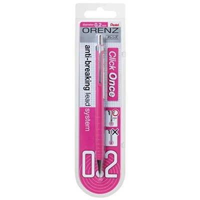 Afbeelding van Pentel XPP502 PX 0,2 mm lijndikte, 100% onbreekbaar op roze blisterkaart