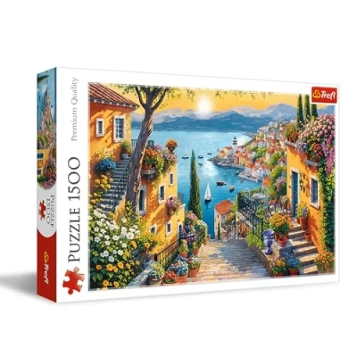 Afbeelding van Trefl Zeelandschap puzzel 1500 stukjes doe het zelf puzzel, creatief entertainment, klassieke voor volwassenen en kinderen vanaf 14 jaar